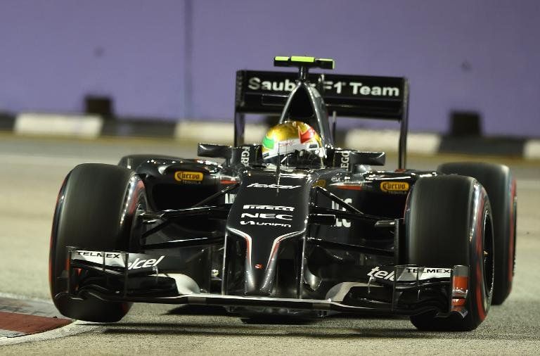 Mexicano Gutiérrez (Sauber), muy contento con su calificación en Singapur