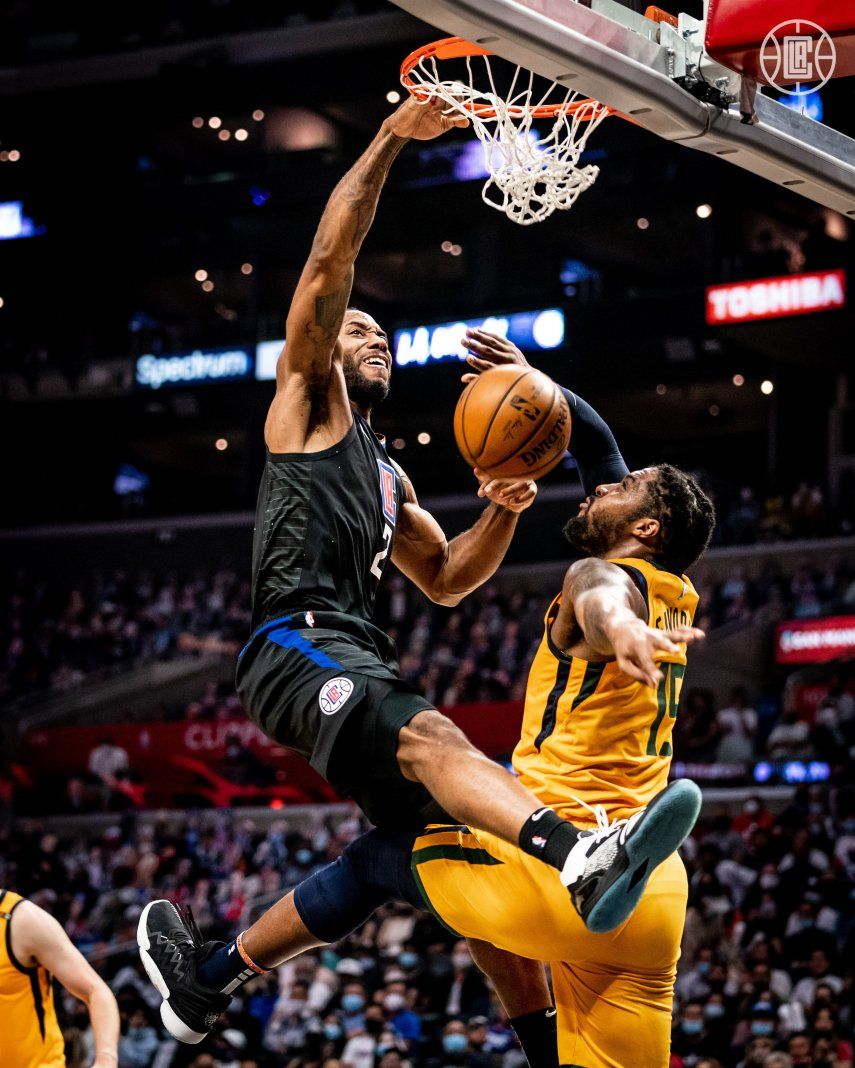 Kawhi Leonard y Paul George se combinaron para 62 de los puntos para los LA Clippers.