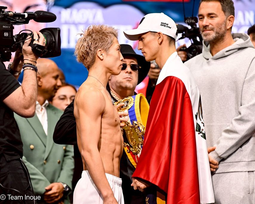 Naoya Inoue y Alan David Picasso cumplieron en la báscula para pelea indiscutible en Riad