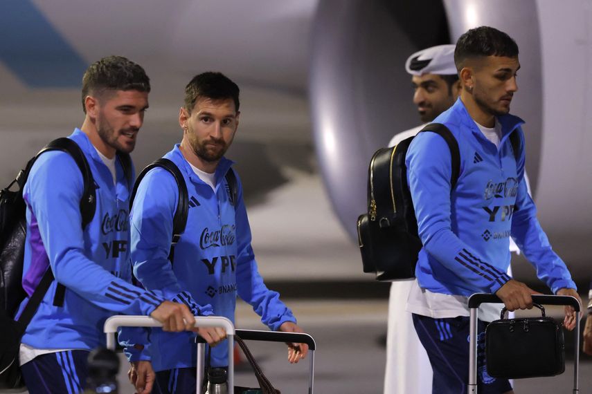 Qatar 2022: Argentina llega a Doha para el Mundial. Foto. AFP