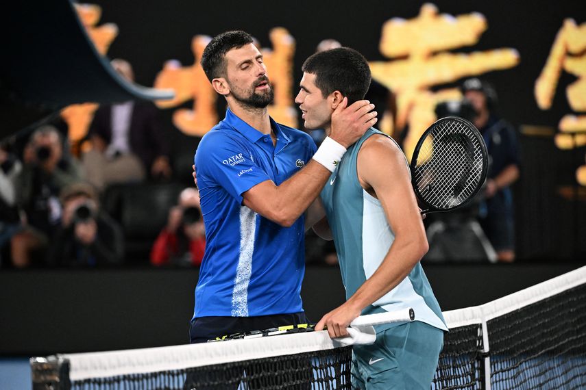 Open de Australia: Novak Djokovic elimina a Carlos Alcaraz