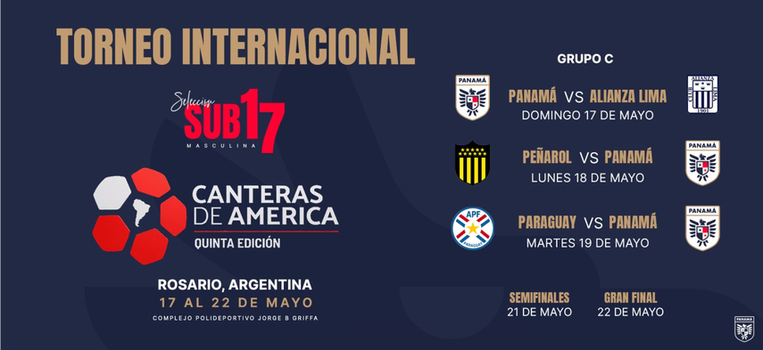 Torneo Canteras de América 2026: Conoce el calendario de Panamá Sub-17