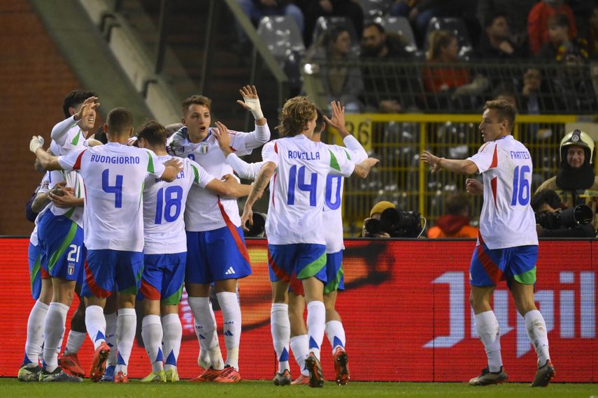 Nations League: Italia le ganó por la mínima a Bélgica