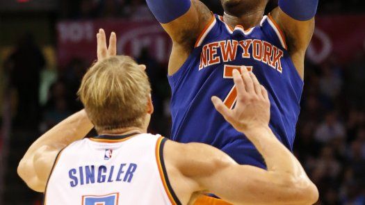 Anthony anota 25 y Knicks resisten para vencer al Thunder