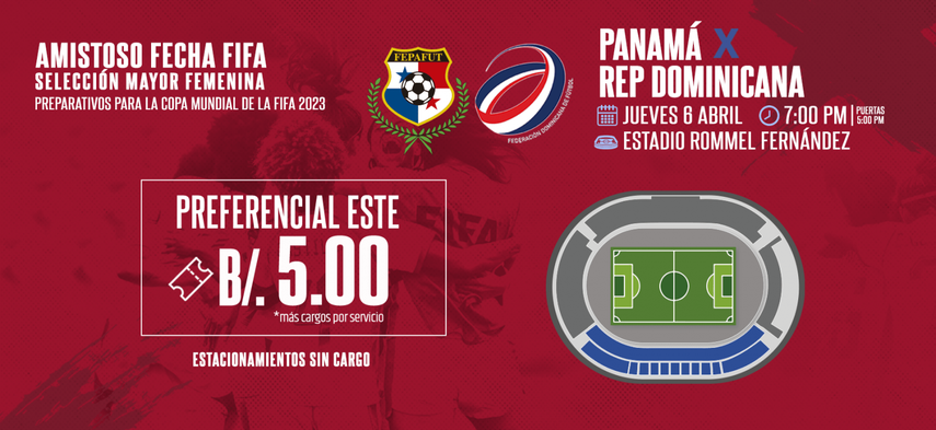 Panamá Femenina: FEPAFUT anuncia venta de boletos vs República Dominicana&nbsp;