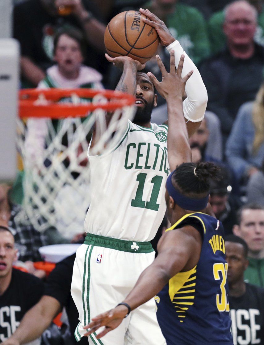 Irving anota 37 y Celtics vencen a Pacers para liderar 2-0