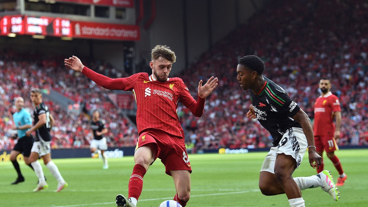 Mikel Merino rescató el empate del Arsenal frente al Liverpool