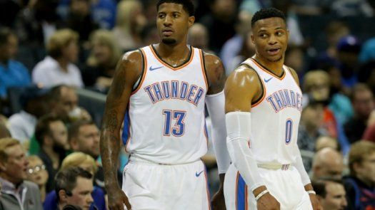 Curry, Durant, Westbrook y George rozan la excelencia el domingo en la NBA