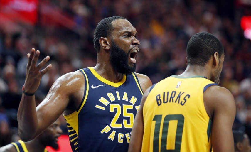 Oladipo anota 28; Pacers derrotan al Jazz