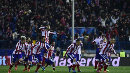 Atlético logra en penales pase a cuartos de la Champions