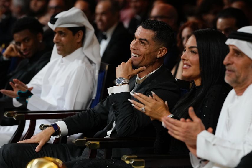 Cristiano Ronaldo y sus reacciones tras ganar distinción en Globe Soccer Awards