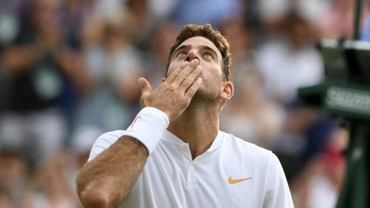 Del Potro avanza en Wimbledon, Diego Schwartzman eliminado