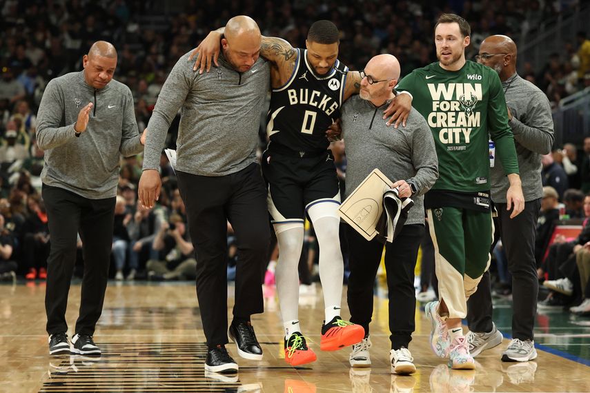 NBA: Damian Lillard se desgarró el tendón de Aquiles izquierdo