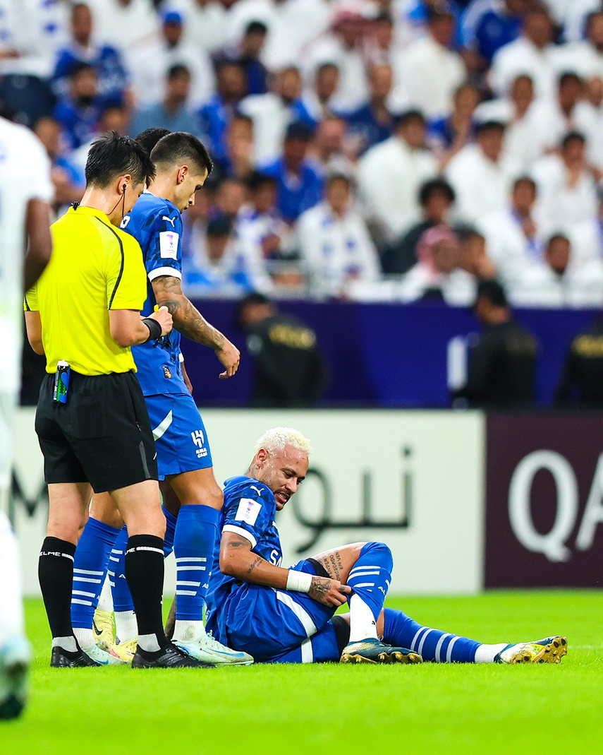 Neymar Jr: ¿Qué lesión tiene tras ser sustituido en el Al Hilal vs Esteghlal?