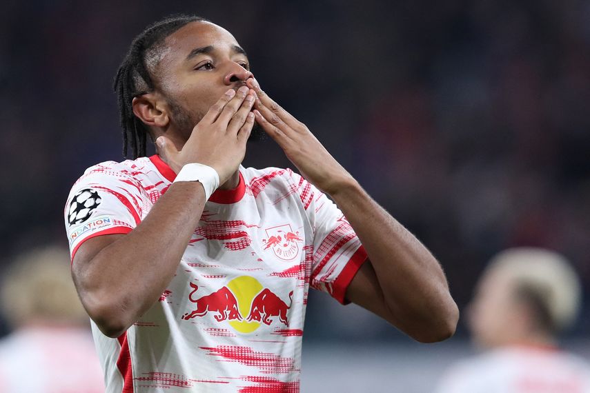 Champions: Nkunku abre el marcador para el Leipzig ante el PSG