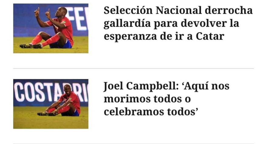 Medios de Costa Rica reaccionan a su victoria en San José
