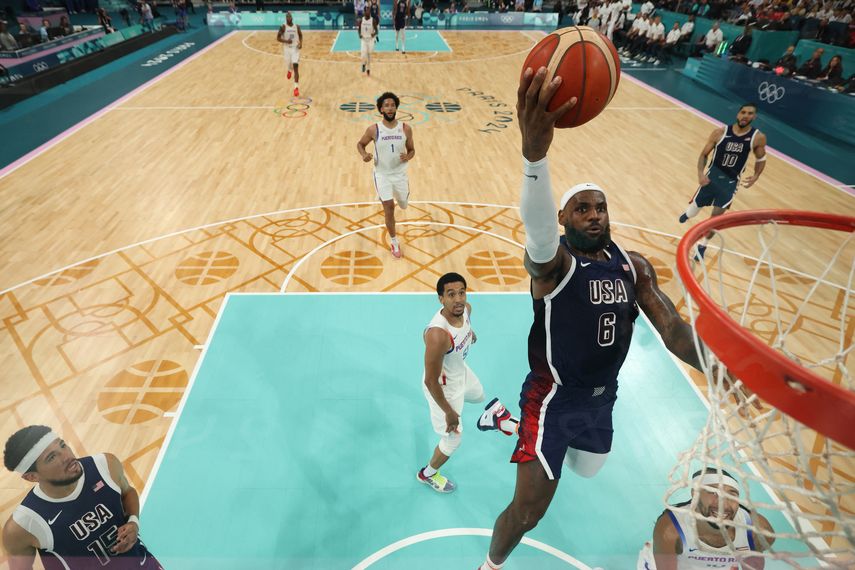 París 2024: Estados Unidos vence a Puerto Rico en baloncesto
