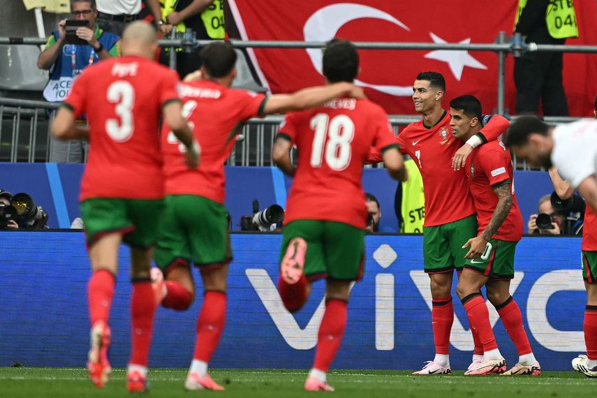 Eurocopa 2024: Portugal golea a Turquía con CR7 como hombre récord