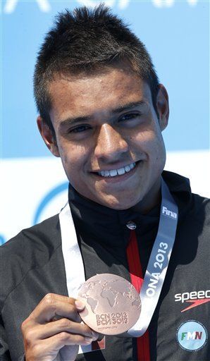 Mexicano Chávez gana bronce en trampolín