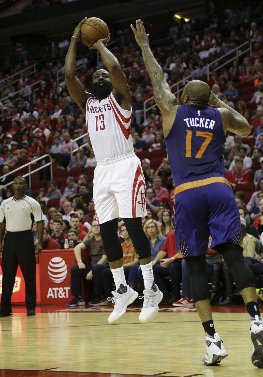 Harden consigue doble doble y Rockets derrotan a Suns