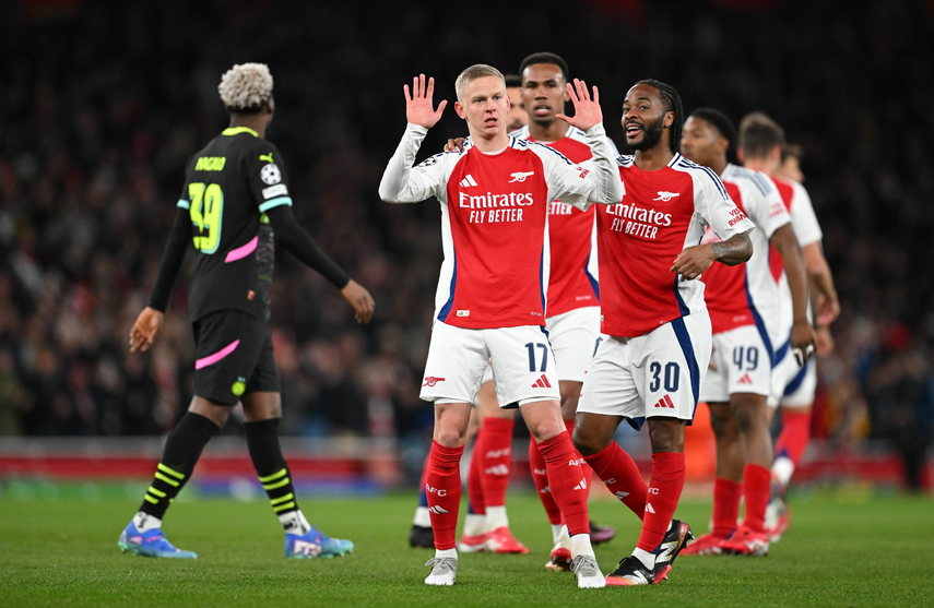 Champions League: El Arsenal con goleada en el global avanzó a cuartos