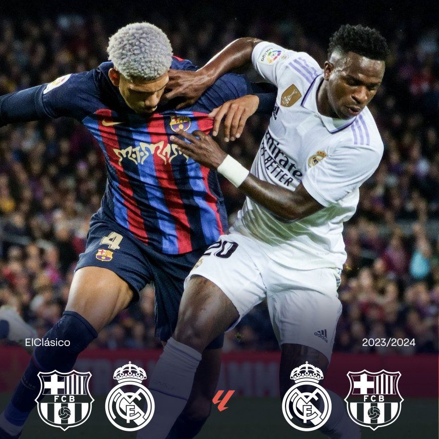 ¿Cuándo se jugarán los Clásicos Real Madrid vs. Barcelona 20232024?