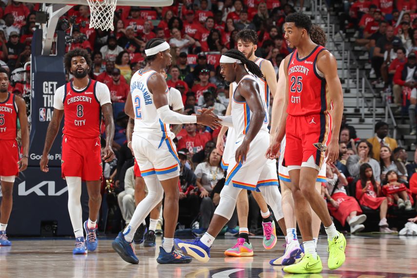 NBA: OKC Thunder gana tercer duelo ante Pelicans en playoffs
