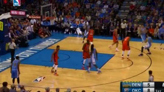 Durant anota 25 puntos en paliza de Thunder sobre Nuggets