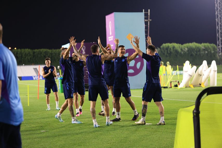 Qatar 2022: Ángel Di María y Rodrigo De Paul ven acción en entrenamiento