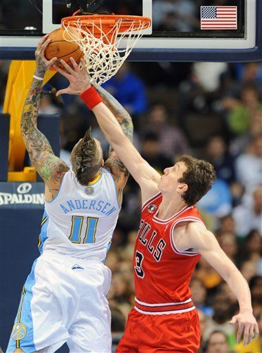 NBA: Nuggets 98, Bulls 97; Nené consigue 18 puntos