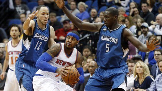 Carmelo anota 30 y conjura mala racha de Knicks