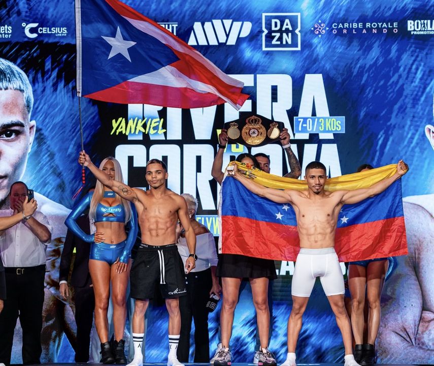 La sensación puertorriqueña Yankiel Rivera enfrenta al venezolano Angelino Córdova en pelea titular