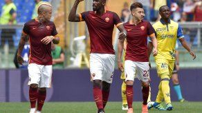Roma golea al Chievo y se coloca segundo provisionalmente