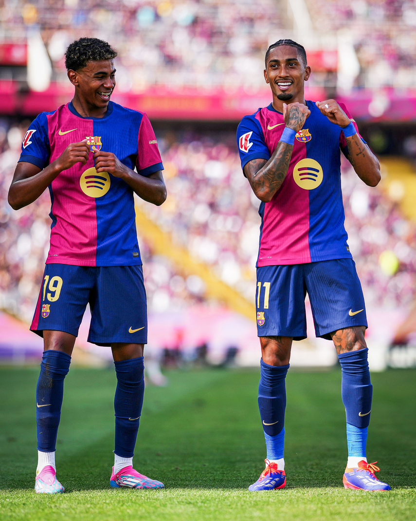 Raphinha firmó un Hat-Trick en goleada del FC Barcelona sobre el Valladolid