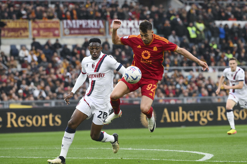 La AS Roma fue sorprendida por el Bologna que sueña con Champions