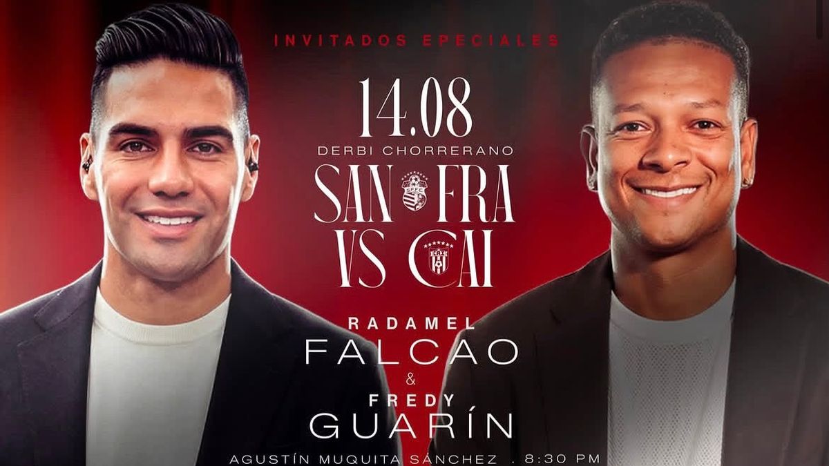 El San Francisco FC anuncia que Radamel Falcao y Fredy Guarín estarán en el Derbi El San Francisco FC anuncia que Radamel Falcao y Fredy Guarín estarán en el Derbi
