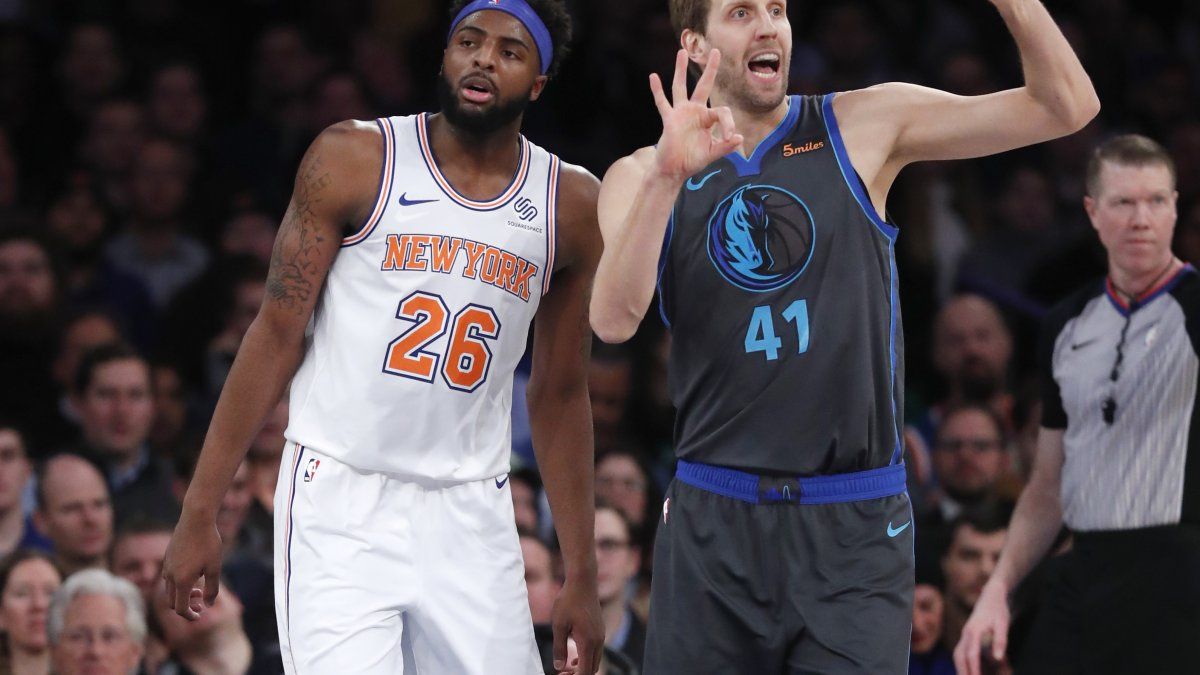 Nowitzki y Doncic ayudan a los Mavs a aplastar a los Knicks