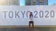 Atheyna Bylon en la Villa Olímpica de Tokio 2020. Atheyna Bylon en la Villa Olímpica de Tokio 2020.