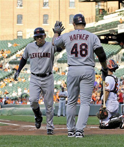 MLB: Indios 8, Orioles 4; jonrones de Cabrera y Santana