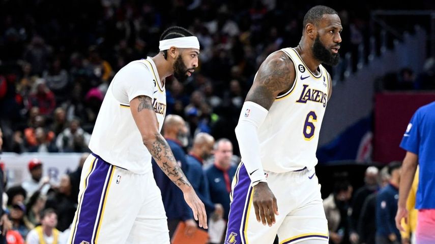 NBA: Anthony Davis y LeBron James son bajas para los Lakers