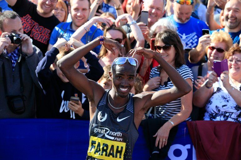 Mo Farah gana la Great North Run por tercera vez consecutiva