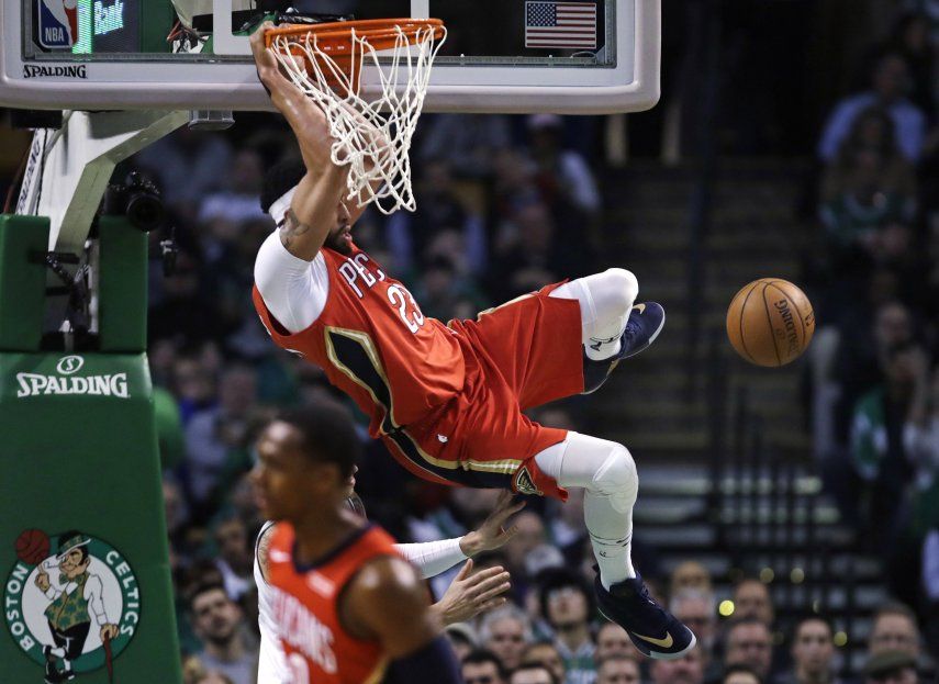Davis anota 45 en triunfo de Pelicans 116-113 sobre Celtics
