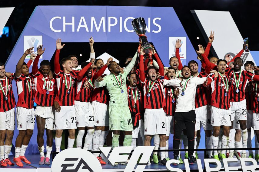 Supercopa de Italia: El AC Milan logró épica remontada para levantar el título