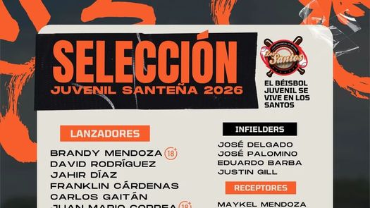 Béisbol Juvenil 2026: Los Santos revela su selección para el torneo Béisbol Juvenil 2026: Los Santos revela su selección para el torneo
