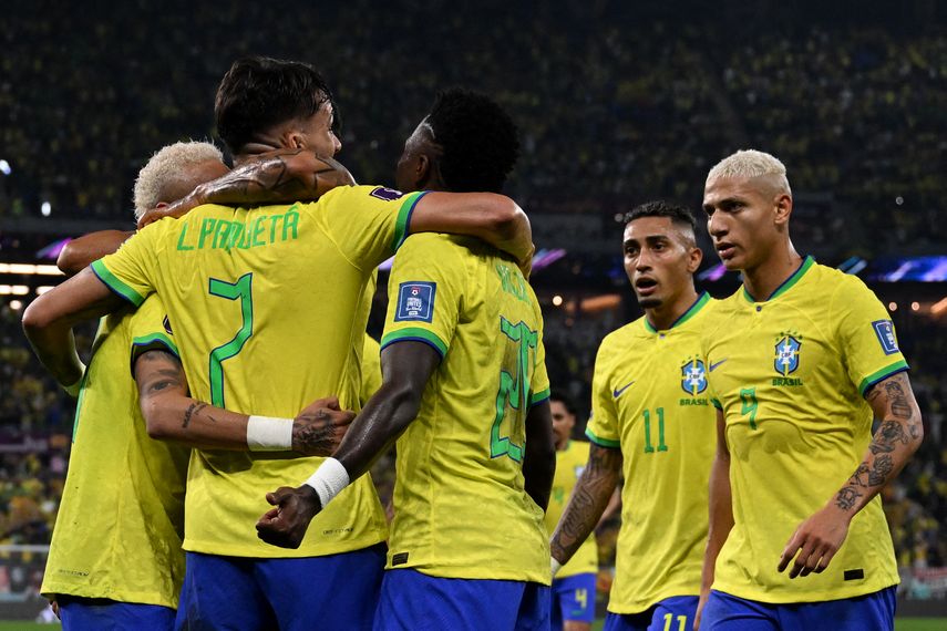 Qatar 2022: Selección de Brasil . Foto AFP