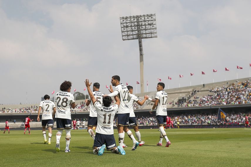 Pumas de Adalberto Carrasquilla golea a Xolos de Tijuana en Liga MX
