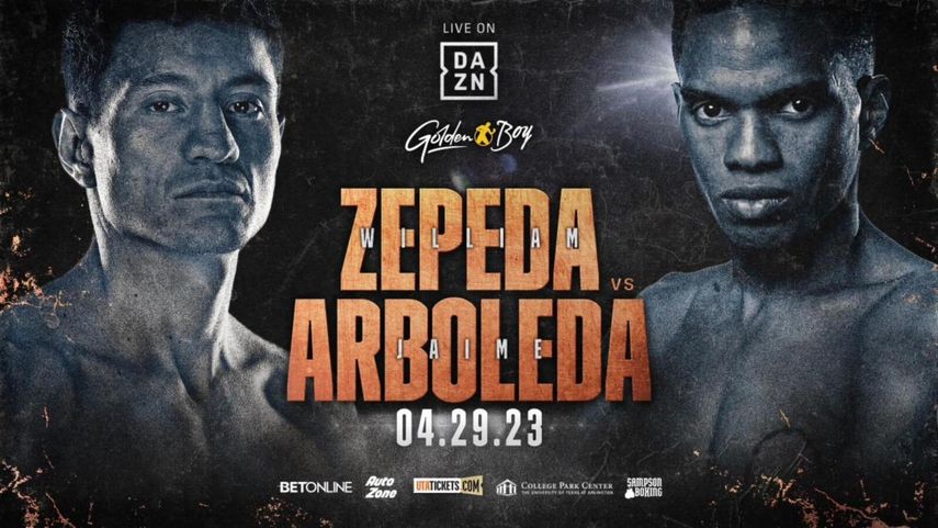 Jaime Arboleda se enfrentará al invicto William Zepeda
