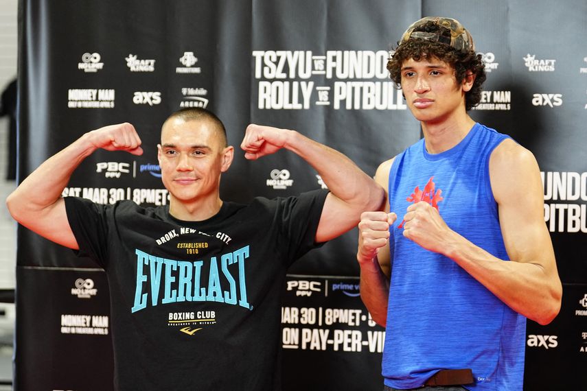 Tim Tszyu y Sebastián Fundora cumplieron en la báscula