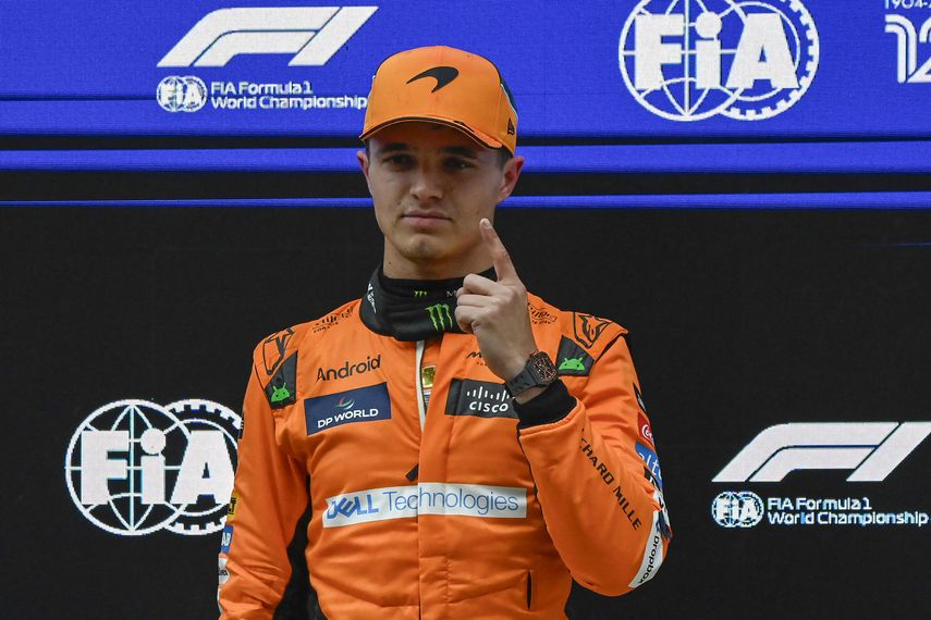 Fórmula 1: Lando Norris iniciará desde la pole position el sprint del GP de China