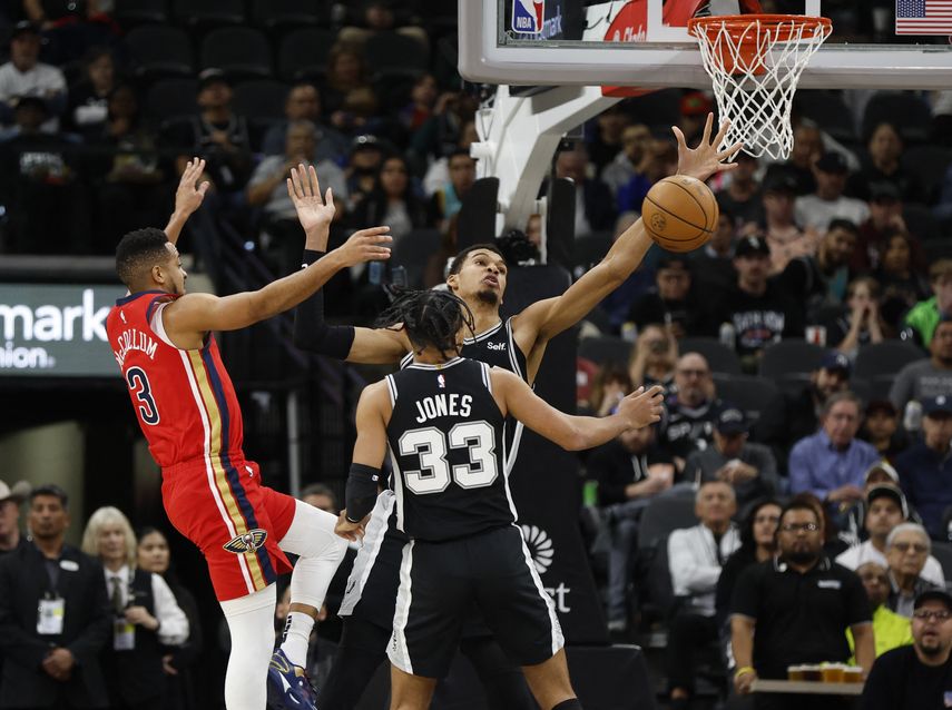 NBA: Los Pelicans ganan por un punto a los Spurs